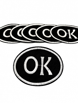 Аппликация термоклеевая "OK" (уп. 100 шт.)